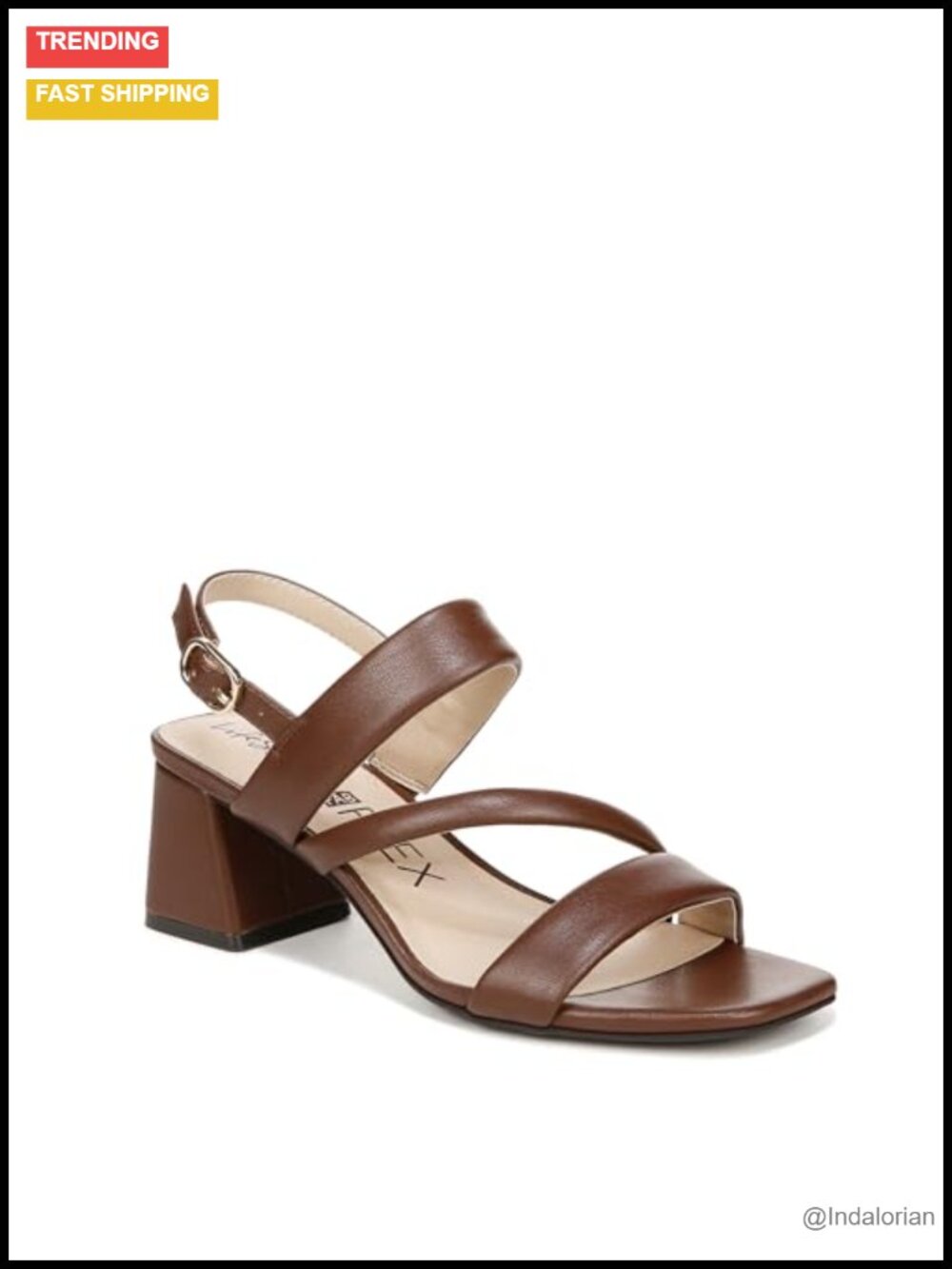 LifeStride Celia Women's Ankle Strap Block Heel Dress Sandals